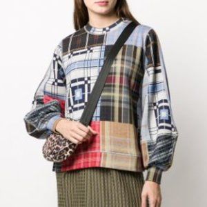 GANNI patchwork sweatshirt